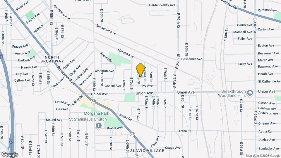3449 E 71st St Map and Location Details