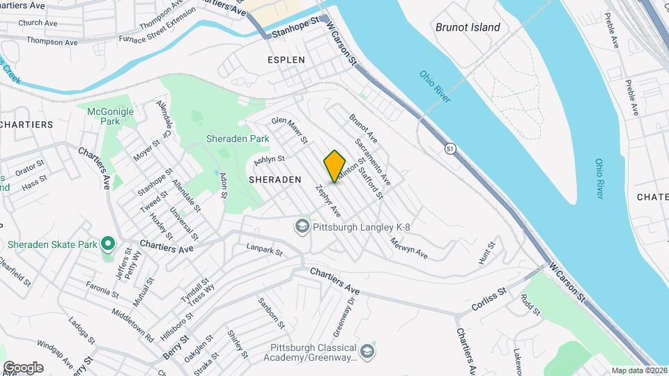 2955 Glen Mawr St Map and Location Details