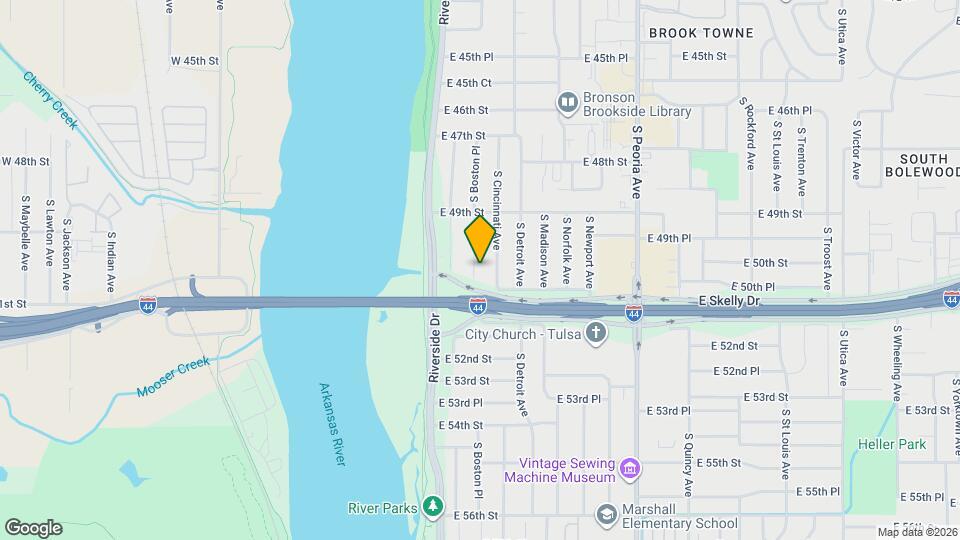 4957 S Boston Pl Map and Location Details