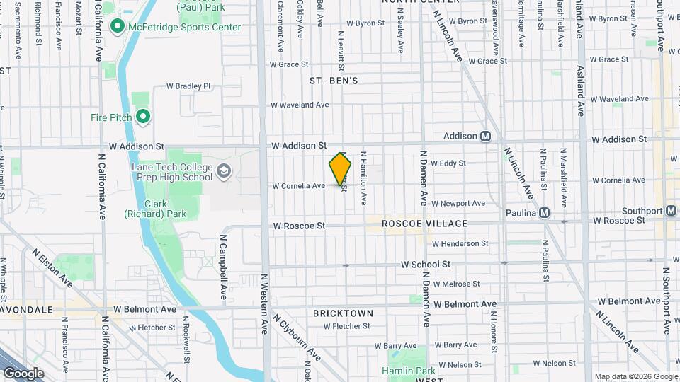 3452 N Leavitt St Mapa y Detalles de la Ubicación