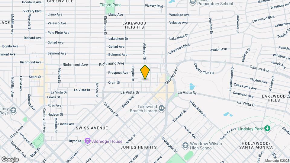 6269 Oram St Map and Location Details