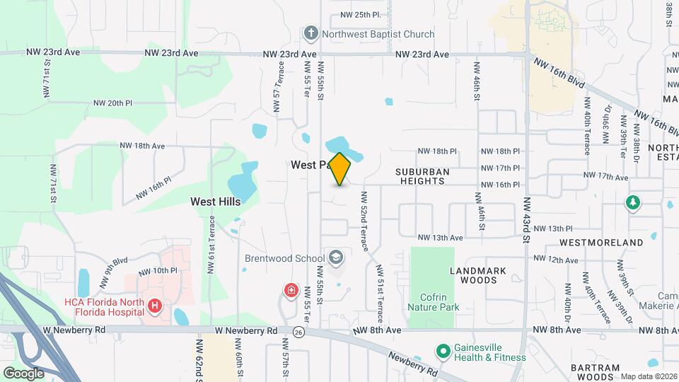 1531 NW 54th Dr Mapa y Detalles de la Ubicación
