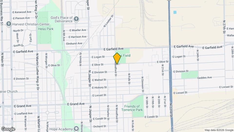 1746 N Woodford St Map and Location Details