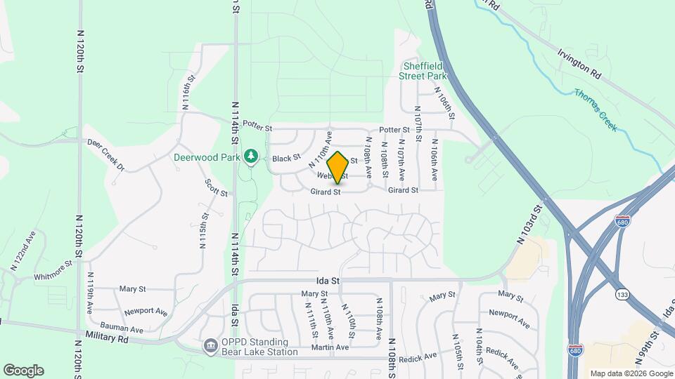 11002 Girard St Map and Location Details