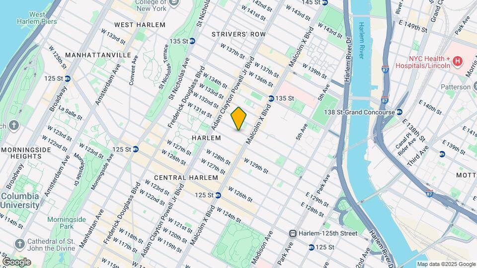 114 W 131st St Map and Location Details