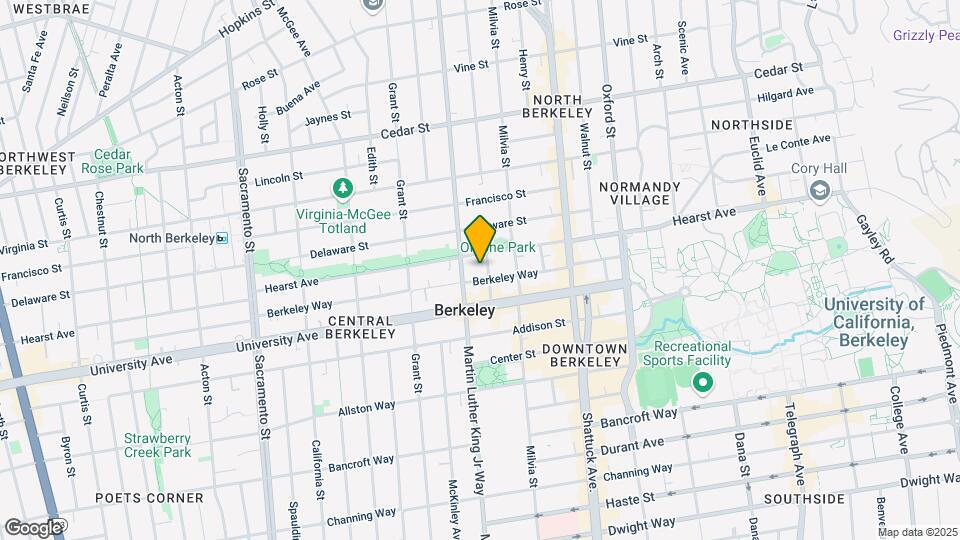1915 Berkeley Way Map and Location Details
