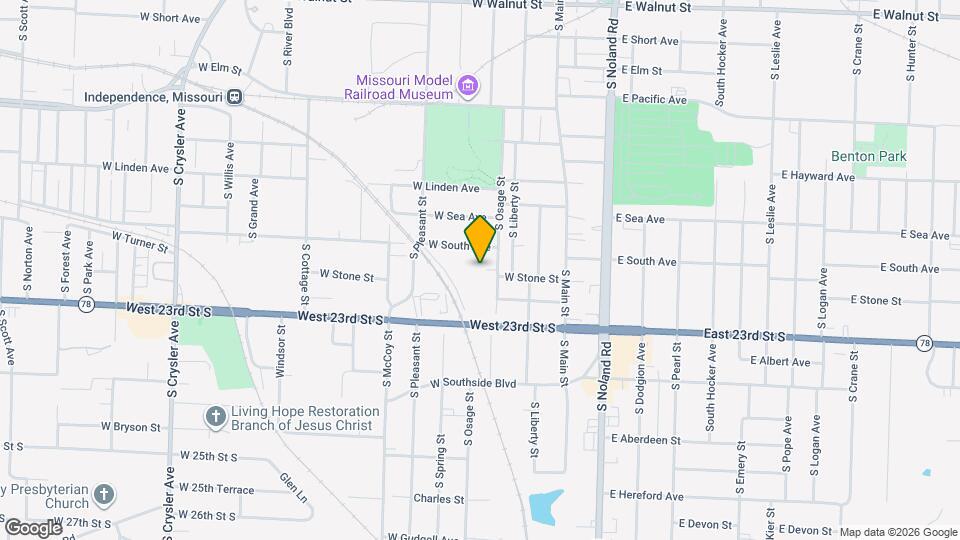 1010 S Osage St Map and Location Details