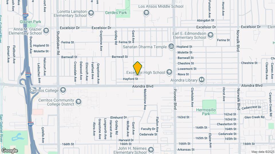 11515 Hayford St Map and Location Details