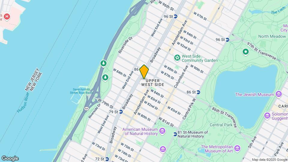 212 W 85th St Map and Location Details