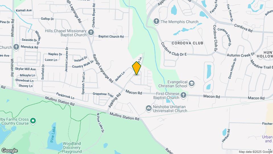 7340 Appling Meadow Cove Map and Location Details