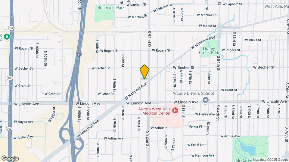 9224 W National Ave Map and Location Details
