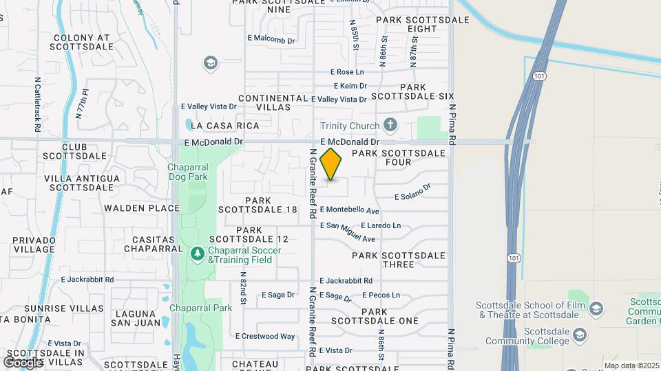 5877 N Granite Reef Rd Map and Location Details