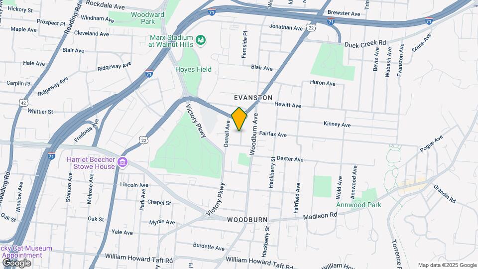 3121 Harvard Ave Map and Location Details