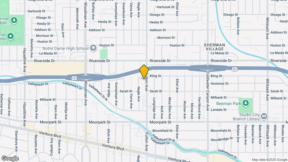 4641 Fulton Ave, Unit 106 Map and Location Details