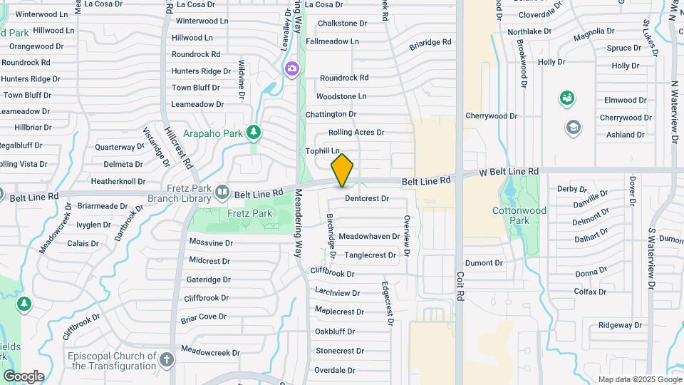 7621 Dentcrest Dr Map and Location Details