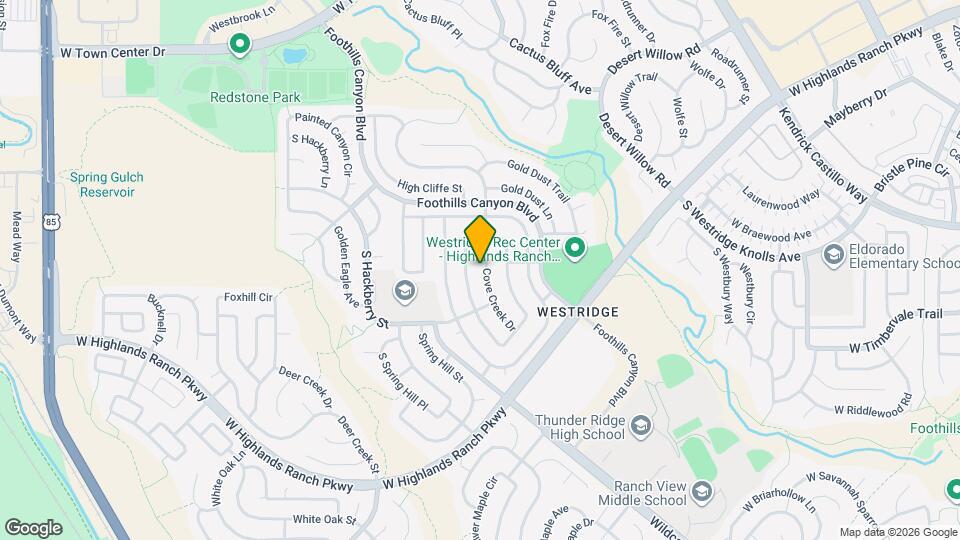 9641 Cove Creek Dr Map and Location Details