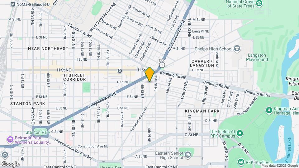 1429 G St NE Map and Location Details