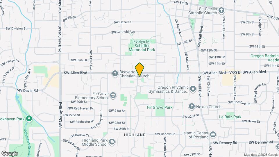 6080 SW Valley Ave Map and Location Details