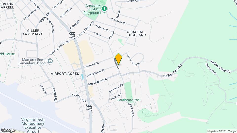 1503 Grissom Ln Mapa y Detalles de la Ubicación
