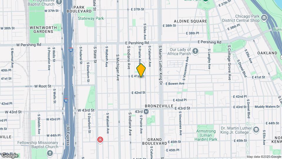4105 S Prairie Ave Map and Location Details