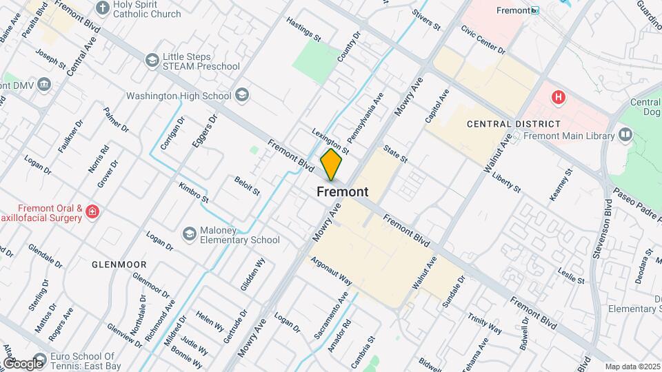 The District Fremont Map and Location Details