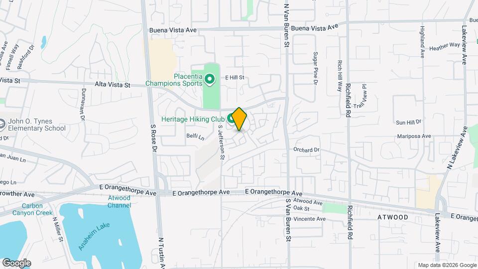 1455 E Holcomb Pl Map and Location Details