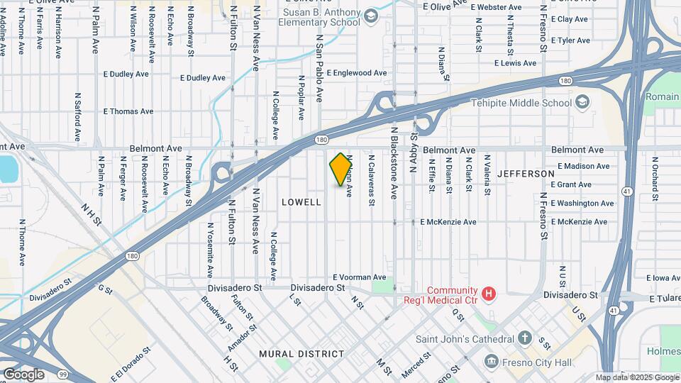 391 N Glenn Ave Map and Location Details