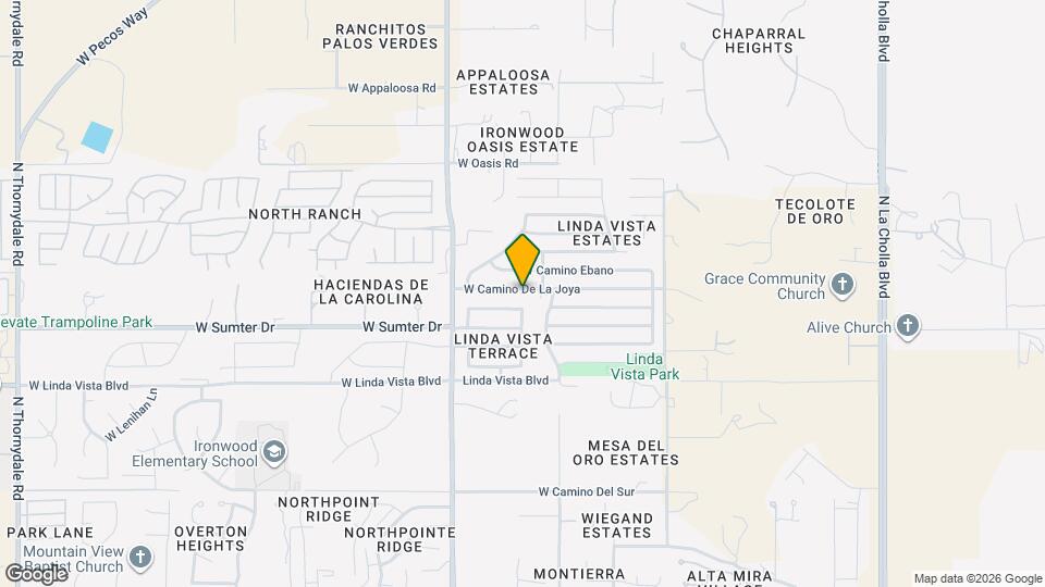 2771 W Camino De La Joya Mapa y Detalles de la Ubicación