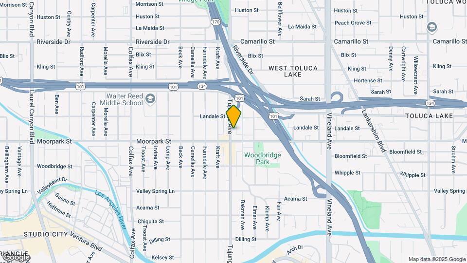 4424 Tujunga Ave Mapa y Detalles de la Ubicación