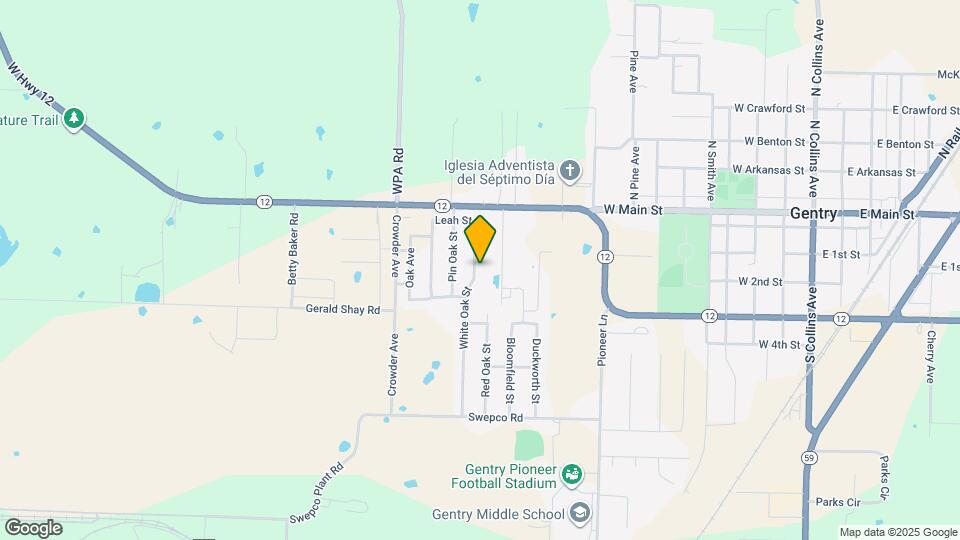 216 White Oak St Map and Location Details