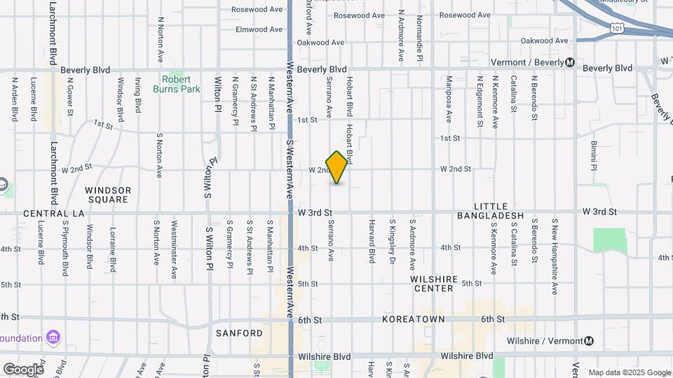 232 S Serrano Ave Map and Location Details