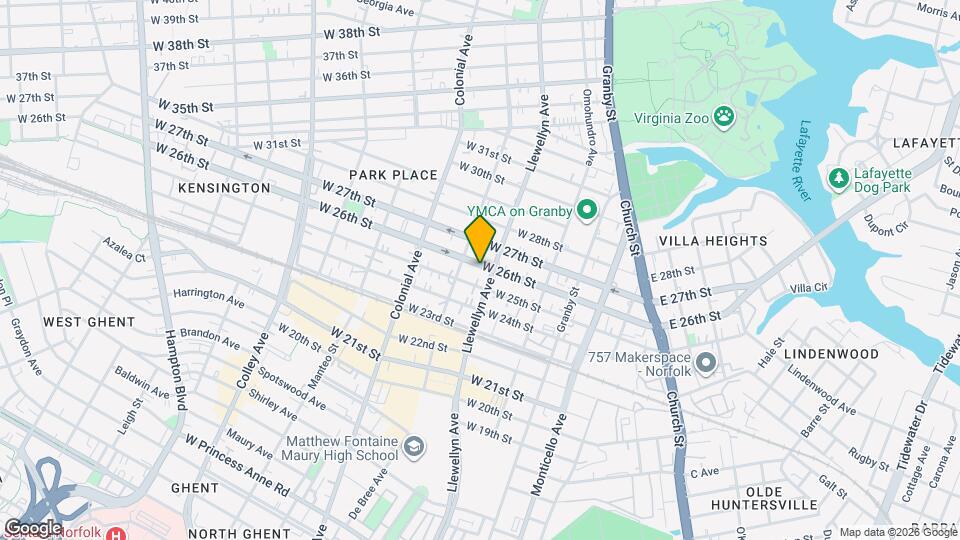 309 W 26th St Map and Location Details