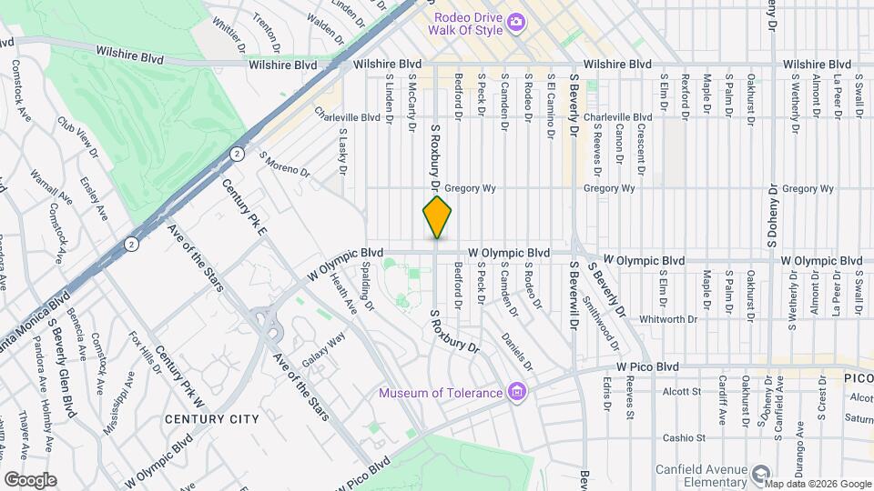 350 S Roxbury Dr Map and Location Details