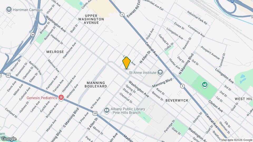 282 Manning Blvd-Unit -Apt 1 Map and Location Details
