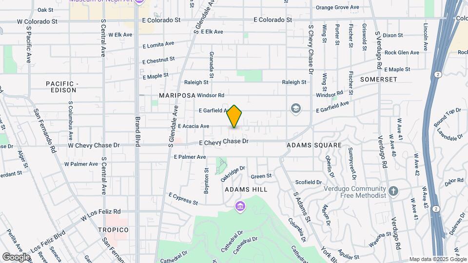 714 E Acacia Ave Map and Location Details