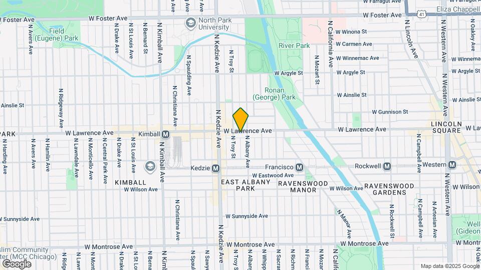 3113 W Lawrence Ave Map and Location Details