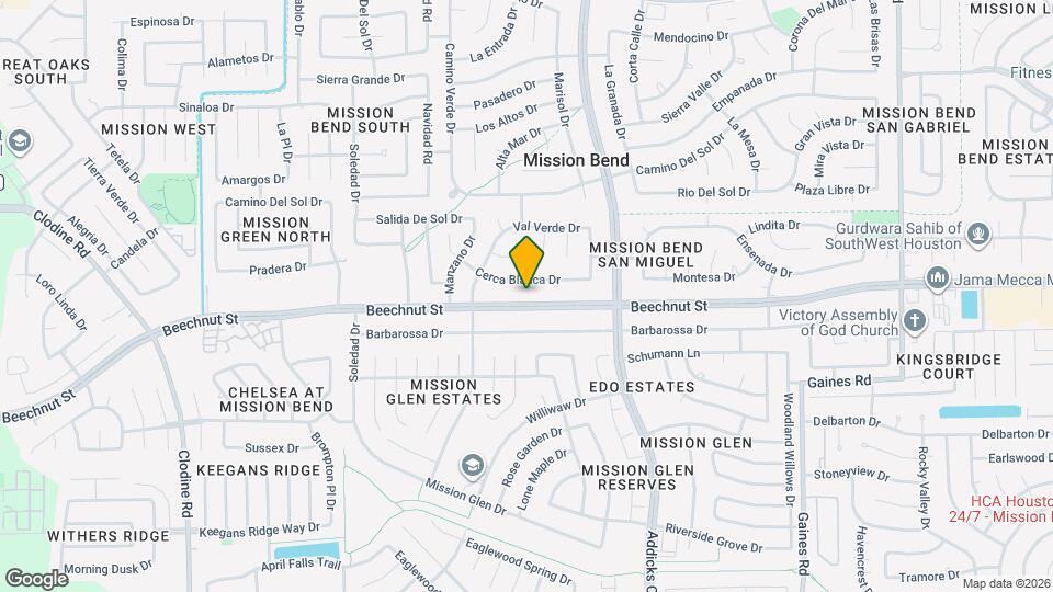 15934 Beechnut St Map and Location Details