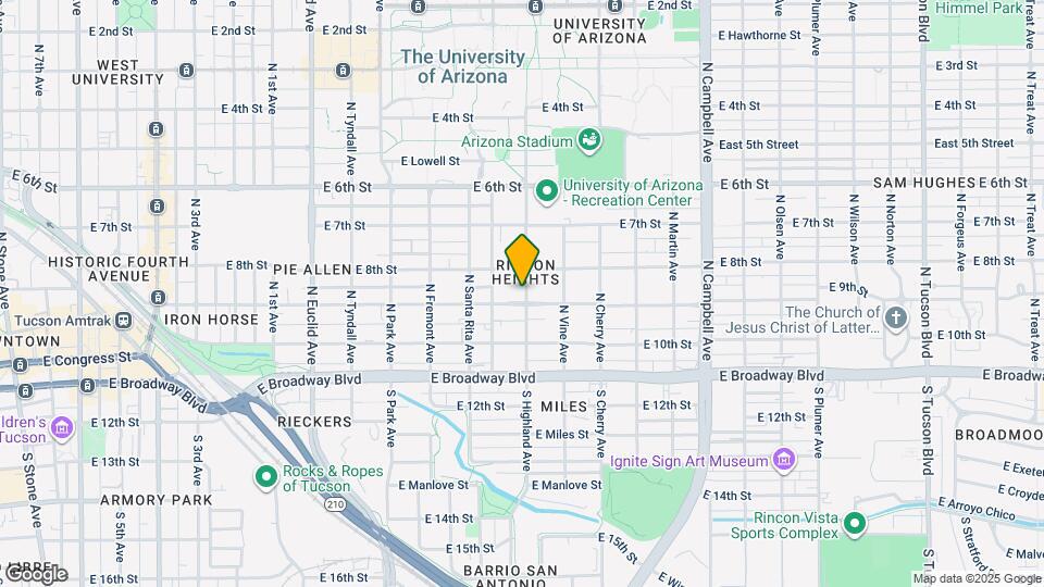 1343 E 9th St Map and Location Details