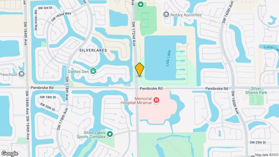 1500 SW 171st Terrace Map and Location Details