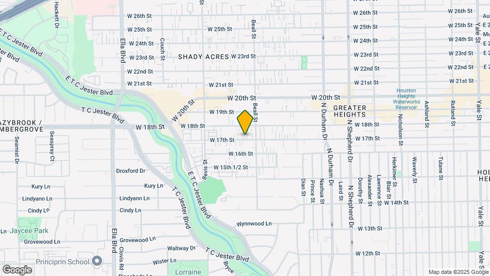 1121 W 17th St Map and Location Details