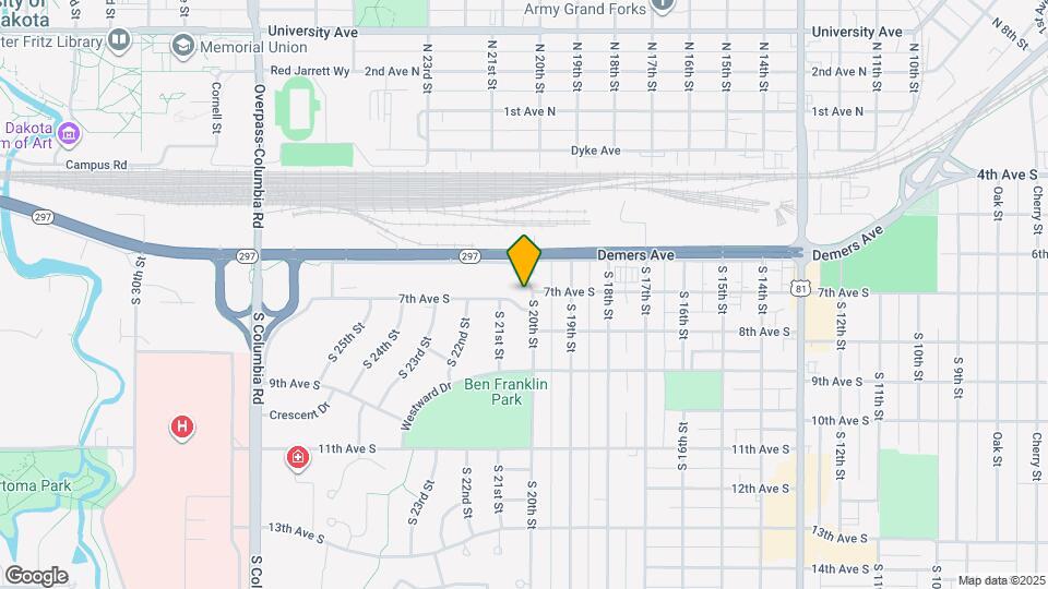 624 S 20th St Map and Location Details