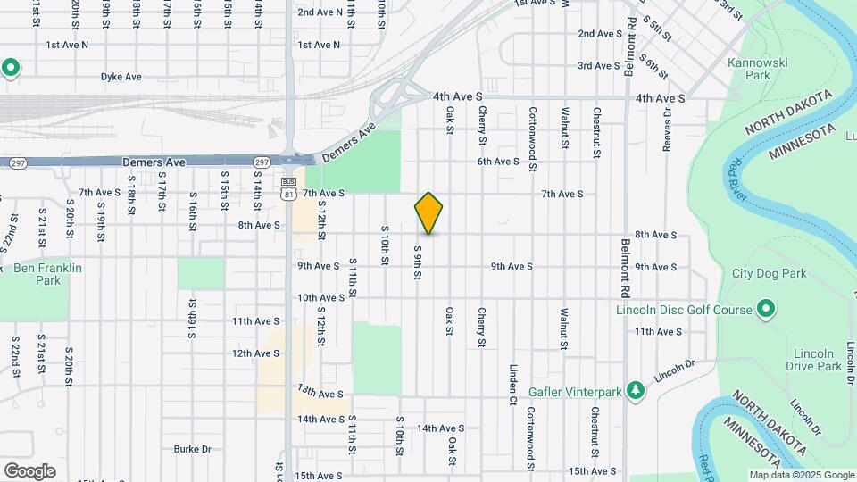 805 S 9th St Map and Location Details