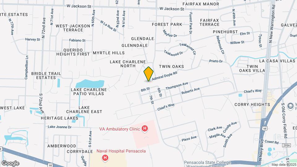 5921 Admiral Doyle Rd Map and Location Details
