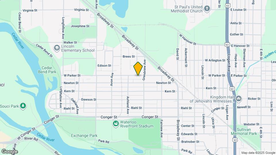 723 W Parker St Map and Location Details