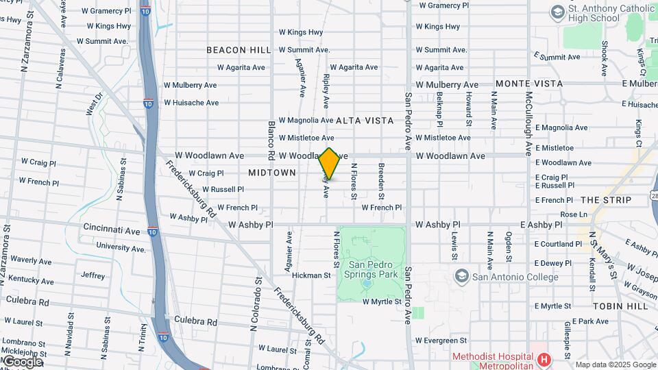 839 W Russell Pl Map and Location Details
