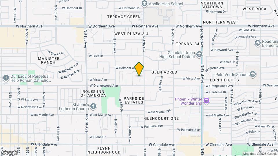 7524 N 47th Dr Mapa y Detalles de la Ubicación