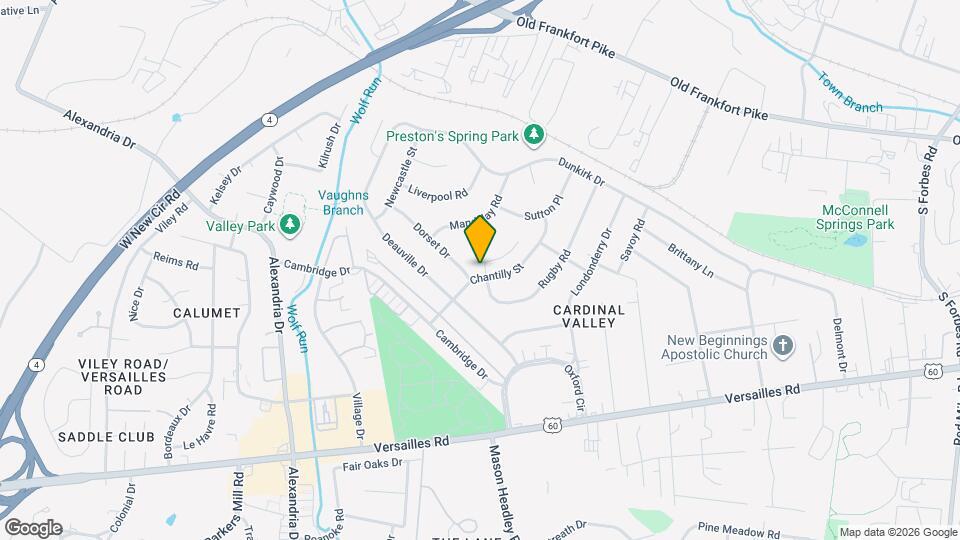 127 Chantilly St Map and Location Details