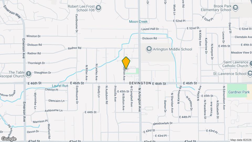 5907 Staughton Dr Mapa y Detalles de la Ubicación