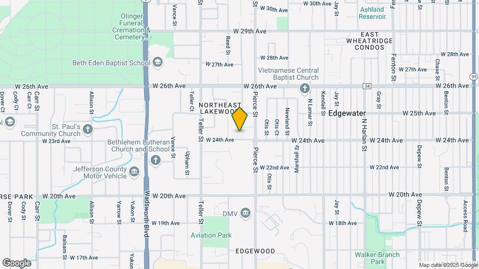 6911 W 24th Ave Map and Location Details