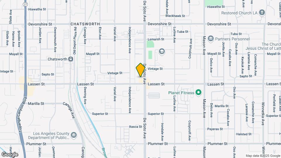 9919 De Soto Ave Map and Location Details